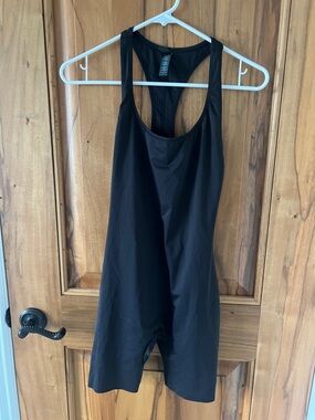 SKIMS Black Kids Racerback One-Piece Bodysuit